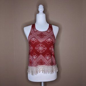 Rue21 Crochet-fringe Tank Top